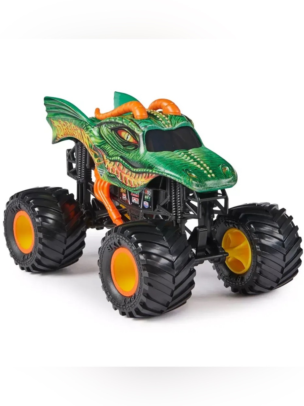 Monster Jam Dragon 1:24 Scale Truck Series 20 Die-Cast 2024 Orange Black Wheels